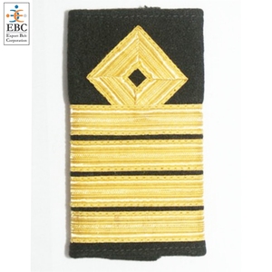 Factory Gold Diamond Merchant Captain Eco-Friendly Customizable Bullion Wire French <b>Braid</b> Fabric Uniform Shoulder Board Snap - Product Image 5