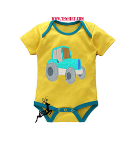 indian supplier tirupur organic cotton short sleeve baby romper baby clothes baby wear organic bamboo supima cotton romper india - Product Image 1