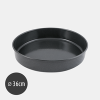Plat à pâtisserie rond en émail écologique, diamètre 36 cm, adapté au four