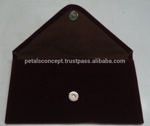 Venta al por mayor de buena calidad imán botón cierre suave terciopelo moneda embalaje dinero sobre para regalo ocasional - Product Image 4