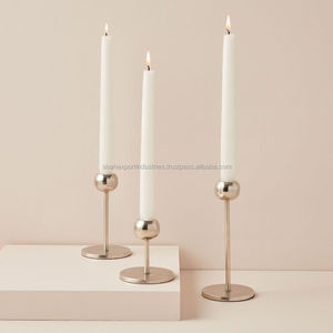 เชิงเทียนโลหะเรียวเล็กสำหรับตกแต่งโต๊ะงานเลี้ยงคริสต์มาสงานแต่งงาน - Product Image 3