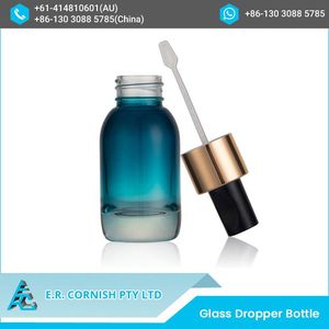 Botella de vidrio con cuentagotas, envase vacío de lujo para cosméticos - Product Image 5