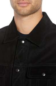 ISONZ Black <b>Suede</b> Leather <b>Mens</b> Fashion Autumn <b>Jackets</b> Custom Colors with Silk Lining - Product Image 4