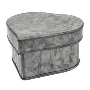Galvanized Heart Shaped <b>Storage</b> Container <b>Box</b> - Product Image 1
