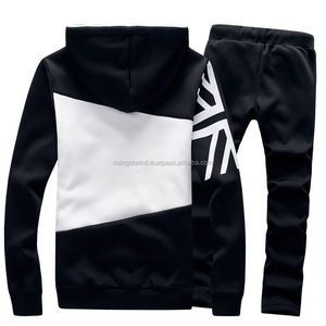 Nuevo estilo de moda diseño personalizado impreso Sudadera con capucha traje de Jogging traje de gimnasio chándal para hombres - Product Image 2