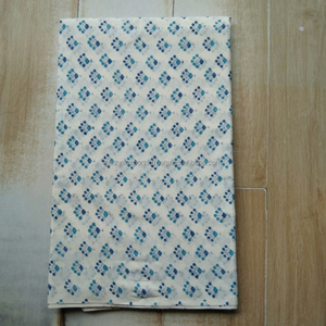 Tela de Algodón Ecológica con Estampado en Bloque para Coser, Confeccionar Vestidos, Prendas, Bolsos y Accesorios de Ropa de Cama, Tela Rediseñada - Product Image 1