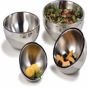Bols de rangement gigognes en métal en acier inoxydable bols à salade au prix de gros bol à salade à double paroi - Product Image 3
