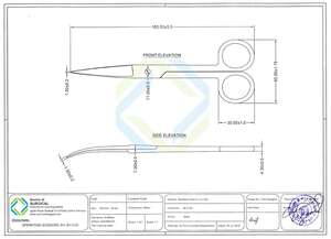 Tijeras de vestir médicas de acero inoxidable para cirugía Manual Tijeras de tejido quirúrgico de primeros auxilios - Product Image 5
