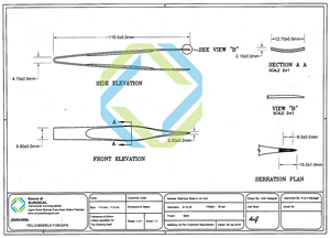 Feilchenfeld Forceps Manual <b>Surgical</b> <b>Instruments</b> Made of Stainless Steel - Product Image 2