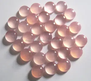 Cabochão de calcedônia rosa natural de 5 mm redondo com parte traseira lisa e solta Calibrado Loja Online do fabricante a preço de fábrica Fechar ofertas
