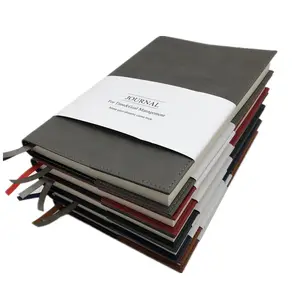 Zachte Pu Cover Notebook Met Hervulbare Pagina 'S, Notebook Met String