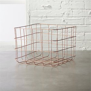 Cesta organizadora de mesa multifunción de estilo americano de alambre dorado para el hogar, cocina o Hotel, cajas de almacenamiento y contenedores con cable - Product Image 1