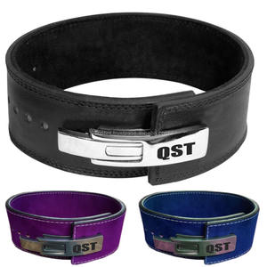 Cinturón de Levantamiento de Pesas de Alta Resistencia con Hebilla de Palanca - Protección Profesional Antideslizante Unisex de Cuero Vacuno para Entrenamiento de Fuerza - Product Image 4