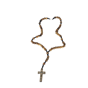 สร้อยคอลูกประคำไม้มะกอก/ลูกประคำไม้มะกอกจากดินแดนศักดิ์สิทธิ์ - Product Image 1