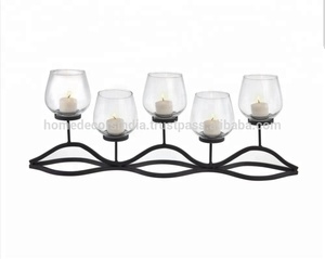 Hurricane Crystal <b>Candle</b> Holder Candelabra for <b>Wedding</b> Home Decoration - Product Image 2