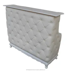 โต๊ะรับแขกซาลอน Tufted เฟอร์นิเจอร์สีขาวสไตล์ฝรั่งเศส - Product Image 1