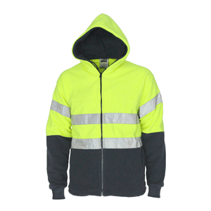 Chaqueta reflectante de alta visibilidad, sudadera con capucha protectora, uniforme de seguridad - Product Image 6