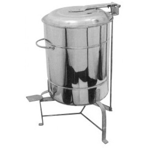 Surgical Instruments Hollow Wares Dustbin With Stand and Cap 6, <b>10</b>, <b>12</b> Litter Stainless Steel 3002 Mahersi - Product Image 3