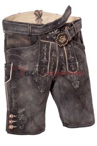 Estilo alemán Trachten Lederhosen Oktoberfest Party Wears Plus Size Pantalones cortos bordados Antiarrugas y transpirable Suministro OEM - Product Image 5