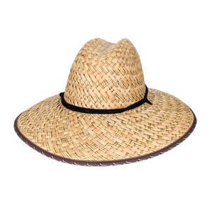 Venta al por mayor Sombrero Panamá de Paja Unisex-Estilo Rayas Patrón Liso - Product Image 1