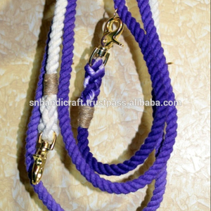 Correa de Cuerda de Algodón para Perro Hecha a Mano, Correa de Cuerda de Algodón Trenzada, Correa de Cuerda de Algodón Náutica - Product Image 1