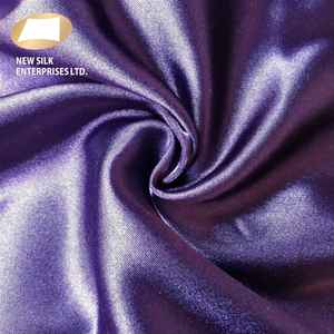 Shiny 100% polyester woven crystal satin fabric for lingerie