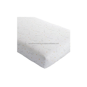 Sábana <span class=keywords><strong>de</strong></span> cuna personalizada con 100% algodón orgánico para bebé, compra al mejor precio competitivo - Product Image 1