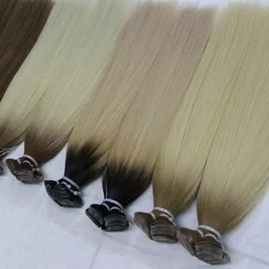 American Blue Tape in Hair Extensions European Source Straight Double Drawn Hair