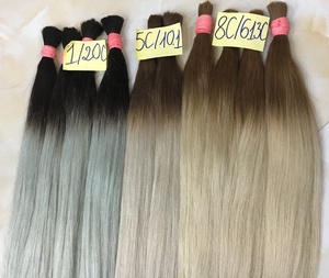 ผมต่อแบบเส้นผมชาวยุโรปแบบสองชั้นที่นุ่มลื่นและเรียบเนียน100% ผมจริงจากโรงงานเวียดนาม - Product Image 3