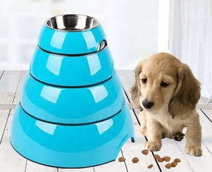 New High Quality 304 Stainless Steel Puppy Dog Food Bowl <b>Feeder</b> Feeding Food Water Dish Bowl for Pet Dogs Cat king - Product Image 2
