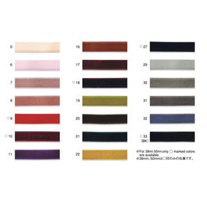 ริบบิ้นกำมะหยี่หน้าเดียวหรูหราผ้าไนล่อนเนื้อนุ่มลายทึบสำหรับเครื่องประดับเสื้อผ้า - Product Image 3