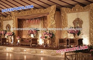 Real Rajasthani boda escenario marcos de boda escenario marcos matrimonio moderno escenario paneles - Product Image 3