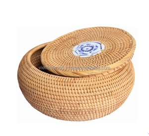 Cheap <strong>Wicker</strong> Rattan Box/ High Quality Rattan <strong>Storage</strong> with Lid - Product Image 5