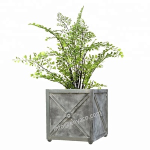 Vintage Pháp Thiết Kế Cube Planter Hộp Ngoài Trời Trang Trí Chậu Cây Bán Buôn Nhà Và Vườn Nguồn Cung Cấp