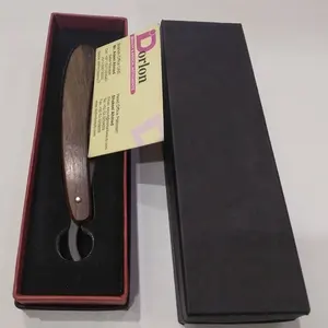 Tùy Chỉnh Bằng Gỗ Xử Lý Thép Bền Vững Cắt Tóc Salon Thẳng Cắt Cổ họng Thổ Nhĩ Kỳ Dao Cạo Người Đàn Ông Râu An Toàn Cạo Râu Dao Cạo Râu - Product Image 1