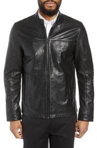 Chaqueta de bombardero de piel de cabra marrón personalizada para hombre, chaqueta de invierno auténtica a la moda, de talla grande, transpirable, Material de piel de vaca - Product Image 3