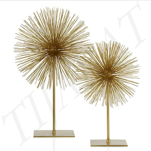 Juego de aluminio de 3 soportes para decoración del hogar, decoración de mesa de lujo, mesa decorativa de HOTEL - Product Image 4