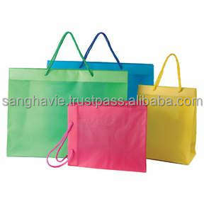 Venta al por mayor de compras marrón de la bolsa de papel de embalaje de regalo bolsas de papel Kraft - Product Image 4
