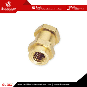 น็อตขัดตัวฉนวนทองเหลืองเคลือบเงา M5จากผู้ผลิตอินเดีย - Product Image 5