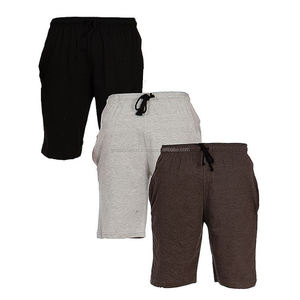 Snow Grey Gym Cotton Fleece Cross Fit <b>Shorts</b> with Elasticated Waist - Product Image 6