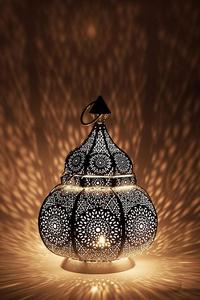 Marokkanischen Vintage Laterne Lichter Lampe 30cm Weiß Große | Orientalischen Garten Im Freien Hängenden Laternen für Kerzen als Dekorationen - Product Image 3