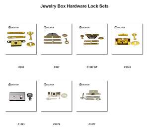 Caja de Joyería de Latón Macizo con Cierre de Cuadrante Fundido a Presión de Zinc, 63x28mm, Decatur C1347 - Product Image 2