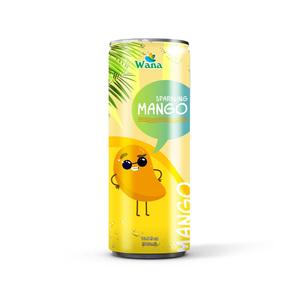 Boisson gazeuse à la mangue certifiée halal de 320ml du fabricant OEM Jus naturel coloré aux fruits et légumes - Product Image 1