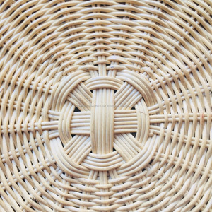 Atacado eco friendly rodada tecido rattan ottoman do vietnã melhor fornecedor contato conosco para o melhor preço - Product Image 5