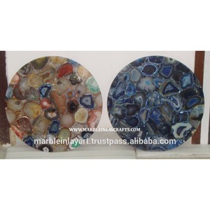Plateau de table basse en agate rétroéclairée, plateau de table en agate - Product Image 1