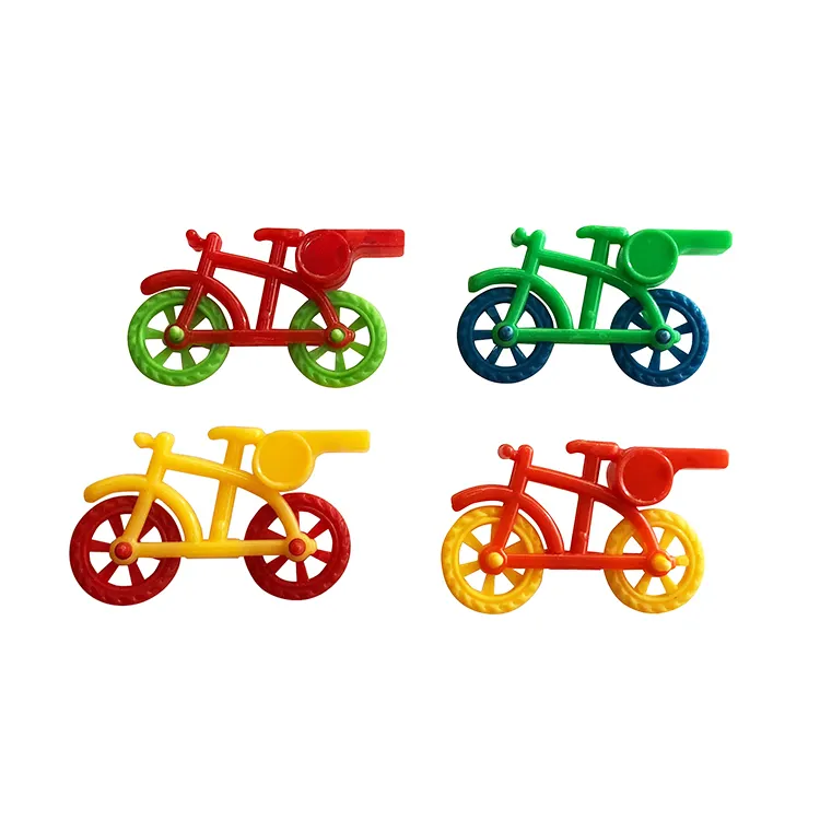 Bicycle Shaped Whistle Plastic Promotional Toy for 55mm Capsule