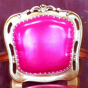 เฟอร์นิเจอร์ไม้ในร่มมะฮอกกานี: ร้อนสีชมพูทองร้านหมุนเก้าอี้แกะสลักสไตล์คลาสสิก - Product Image 3