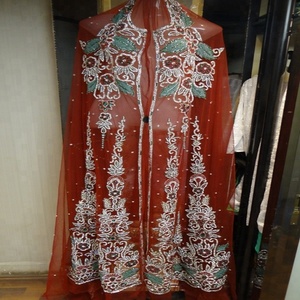 Caftán marroquí de trabajo de cristales pesados, diseñador de boda, 2018 - Product Image 3