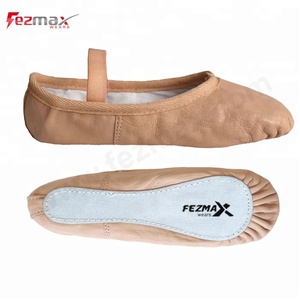 Chaussures de ballet souples et plates pour femmes, chaussures de danse en cuir - Product Image 2