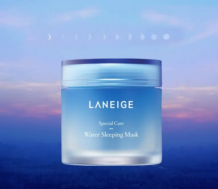 LANEIGE-قناع النوم المائي ، مستحضرات التجميل الكورية ، العناية بالبشرة الكورية